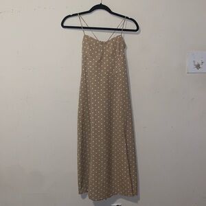 Polka dot midi dress